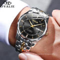 Men Mechanical Watch OYALIE Luxury Business Automatic Men Multi Time Zone Watch Relojes Men Stainless Steel Watch